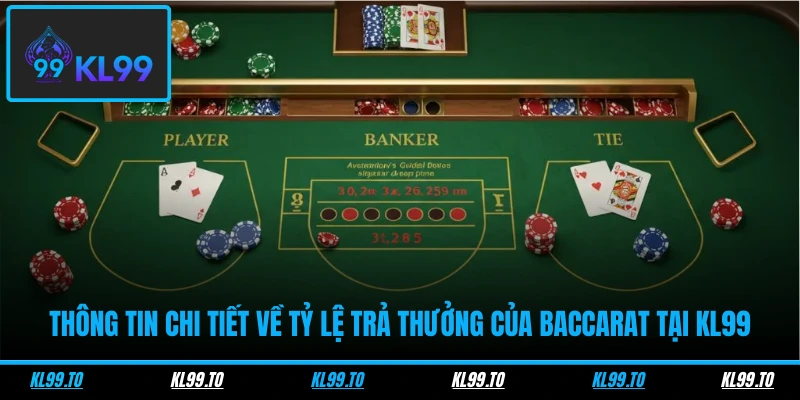 Thông tin chi tiết về tỷ lệ trả thưởng của Baccarat tại KL99